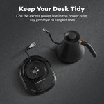 Load image into Gallery viewer, Mecity Electric Kettle Gooseneck Pour Over Kettle ±1℉ Temperature Control Quick Heating Water Boiler for Coffee &amp; Tea &amp; Formula Auto Shut Off Tea Kettle 1200 Watt, 0.8L, Matt Black, Barista Edition