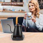 Load image into Gallery viewer, Gooseneck Electric Kettle, Intelligent Temperature Control, Stainless Steel Inner, Quick Heating, for Pour Over Coffee, Brew Tea, Boil Hot Water, 1000W 0.9L Black