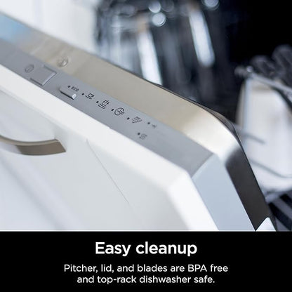 Ninja TB201 Detect Power Blender Pro, BlendSense Technology, For Smoothies, Shakes & More, 1800 Peak Watts, 72 oz. Pitcher, Blender, Black