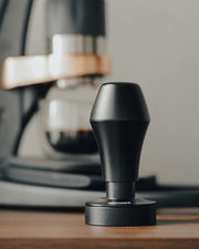 Normcore 45.5mm Spring Loaded Coffee Tamper V4 Fits Flair Pro, Pro 2, 304 Stainless Steel Flat Base, Ergonomic Anodized Aluminum Handle, Black