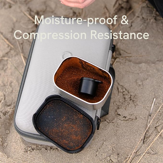 OutIn Nano Portable Electric Espresso Machine Carrying Bag, Waterproof Sturdy EVA Electronic Coffee Maker Storage Case Hand Hold Belt, Travelling, Office, Camping