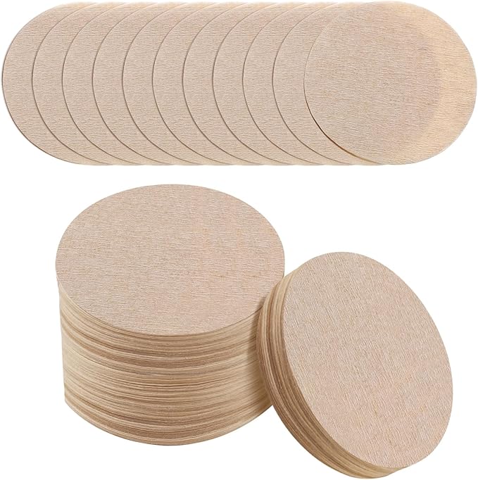 600 PCS Unbleached Coffee Filters compatible with Aeropress Coffee Maker Replacement Round Coffee Filters Disposable Paper Filters