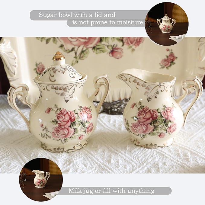 Ceramic Cup Plate&Tea Set (13, Four Persons)