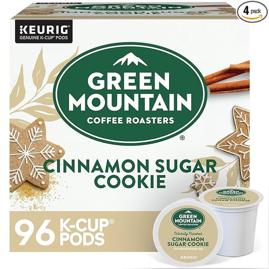 Green Mountain Coffee Roasters Cinnamon Sugar Cookie Keurig Single-Serve K-Cup Pods, Light Roast Coffee, 96 Count