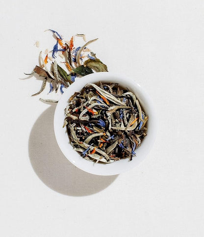 Art of Tea | Organic White Coconut Crème | 12 Count Eco Friendly Sampler Box Assortment | Premium Caffeinated Organic White Tea Variety | Biodegradable Sachets