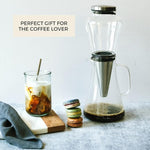 Load image into Gallery viewer, Ice Dripper Cold Brew Coffee Maker - Fire Toughened Borosilicate Glass Pitcher - 304 Stainless Steel Filter - 500ml - Cafe Crush Club