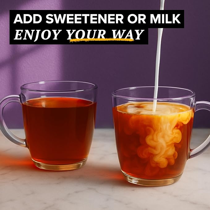 TAZO Organic Earl Grey Tea Bags, Black tea with Caffeine, 16 Total Tea Bags