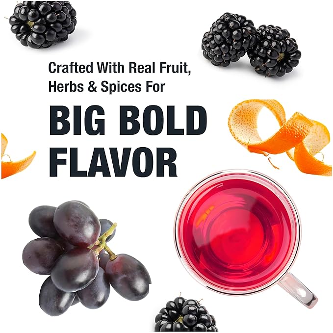 Tiesta Tea - Grape Escape, Loose Leaf, Juicy Grape Herbal Tea, Non-Caffeinated Fruit Blend, Makes Hot or Iced Up to 25 Cups, 2oz Resealable Pouch