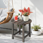 Load image into Gallery viewer, LZRS Round Adirondack Patio Side Table End Table, Outdoor Side Tables for Patio, Backyard,Pool, Indoor Companion, Easy Maintenance &amp; Weather Resistant(Brown Mixture)