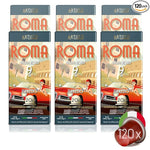 Load image into Gallery viewer, Artuzzi 120ct Espresso Pods I Compatible With Nespresso I Espresso Roma I Aluminum &amp; Recyclable Coffee Pods I Italian Dark Roast