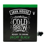 Load image into Gallery viewer, Java House Cold Brew Coffee on Tap – Premium 100% Arabica Decaf – Smooth Decaf with Chocolate &amp; Caramel Notes – 1 Gallon Box (16 Servings) – Ready to Drink, No Caffeine, No Brewing Required, Fridge-Friendly