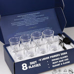 Load image into Gallery viewer, A&amp;A Wonders 1.5 Oz Shot Glasses Set Of 8 With Heavy Base - Shot Glass Set, Weighted shotglass - For Vodka Tequila Shot Glasses Gift Box (Set of 8)