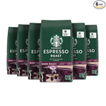 Load image into Gallery viewer, Starbucks Whole Bean Coffee, Dark Roast Coffee, Espresso Roast, 100% Arabica, 6 bags (12 oz each)