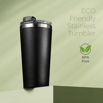 SIPX™ Triple-Insulated Tumblers - 16oz. Premium Modern Tumbler With Lid, insulated Cup Keeps Hot For 6 Hours, Stainless Steel Tumbler Made Of Sustainable Material, Coffee Travel Mug For Home & Office