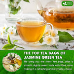 Load image into Gallery viewer, FreshDrinkUS, Premium 20 Tea Bags of Jasmine Green Tea, 100% Natural. Exquisite Flavor, Handpicked Leaves, Perfect for Tea Lovers. No Sugar, No Gluten, Vegan.