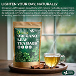 Load image into Gallery viewer, FreshDrinkUS, Oregano Leaf Tea | 135 Tea Bags – Pure Herbal Infusion from Origanum vulgare - Naturally Bold &amp; Aromatic Flavor - Premium Quality, Sustainably Sourced. Vegan