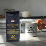 Load image into Gallery viewer, Warpath Coffee Dark Roast Whole Bean Coffee, Mariner's Blend, High Caffeine, Extra Strong Roasted 100% Arabica Coffee Beans Whole, Rich Aroma, Full-Bodied Intense Cup, Created by Navy SEALs, 12oz