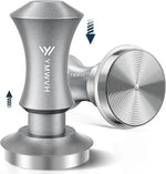 Load image into Gallery viewer, 51mm Espresso Tamper, YMWVH Premium Barista Espresso Coffee Tamper Silver with Dual Spring Loaded 100% Stainless Steel Ripple Base, Constant 30lb, Compatible with Delonghi Espresso Coffee Machine