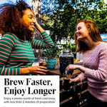 Load image into Gallery viewer, Willow &amp; Everett Cold Brew Coffee &amp; Iced-Tea Maker Pitcher, 1 Gal Glass Dispenser w/Metal Spigot &amp; Mesh Filter Iced Coffee &amp; Sun Tea Brewing System