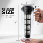 Load image into Gallery viewer, VINCI Cold Brew 360, 1.4L Cold Brew Coffee Maker Featuring Patented Dual Filter 360 Brewing Technology, Cold Brew Pitcher for Iced Coffee