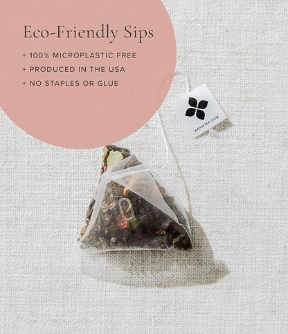 Art of Tea | Rose Black | 50 Eco Friendly Pyramid Tea Bag Sachets
