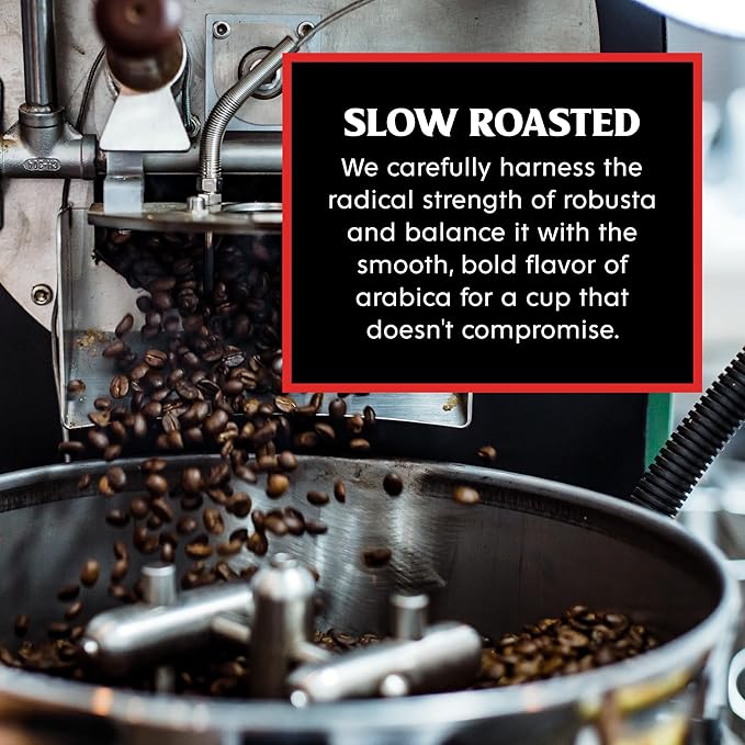 Death Wish Coffee, Organic and Fair Trade Medium Roast Ground Coffee, 16 Ounce (Pack of 1)