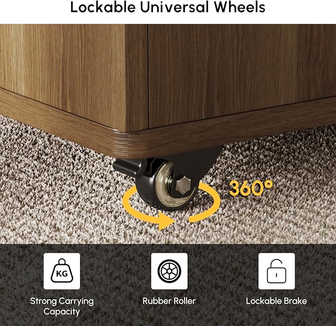 homary Lift-Top Coffee Table with Hidden Storage, 3-in-1 Modern Folding Center Table with 4 Stools, Casters, and Lockable Wheels – Convertible Dining & Office Table for Living Room (Walnut)