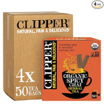 Load image into Gallery viewer, Clipper Tea Spicy Chai Herbal Tea – Caffeine Free, USDA Organic, Great Hot or Iced – Warming, Spicy, Natural, Fair &amp; Delicious – 200 Tea Bags
