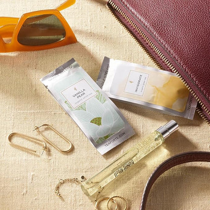 Tea Forte World of Teas Single Steeps Loose Leaf Premium Tea Gift Set Sampler, 15 Count 3 of Each Assorted Blends, Pre-Portioned Single Serve Pouches, Steeps 12 oz