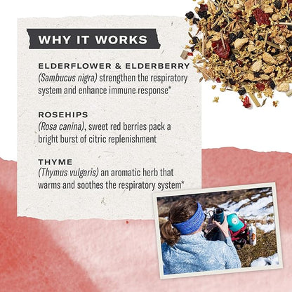 Numi Organic Tea Immunity Variety Pack, 16 Tea Bags (Pack of 3), Elderberry and Echinacea Tea