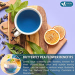 Load image into Gallery viewer, FreshDrinkUS, Premium 16oz Blue Butterfly Pea Flowers Dried – Premium Whole Flower Herbal Tea – Vibrant Blue Natural Color – Caffeine-Free Loose Flower Tea. Vegan