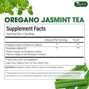 TOG999, Premium Oregano Herbal Tea with Jasmine-Like Notes – 60 Tea Bags | Blend of Oregano, Thyme & Lemongrass | Caffeine-Free, Natural Flavor, Premium Quality Herbal Infusion