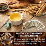 Load image into Gallery viewer, FreshDrinkUS, Premium 75 Burdock Root Tea Bags, 100% Natural &amp; Pure from Burdock Root. Made with Natural Material Tea Bags. No Sugar, No Caffeine, No Gluten, Vegan.
