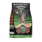 Load image into Gallery viewer, Bones Coffee Company Highland Grog, Butterscotch Caramel Flavored Coffee, Medium Roast Low Acid Arabica Beans Compatible with Auto drip and French Press Coffee Maker, 12 Oz Ground