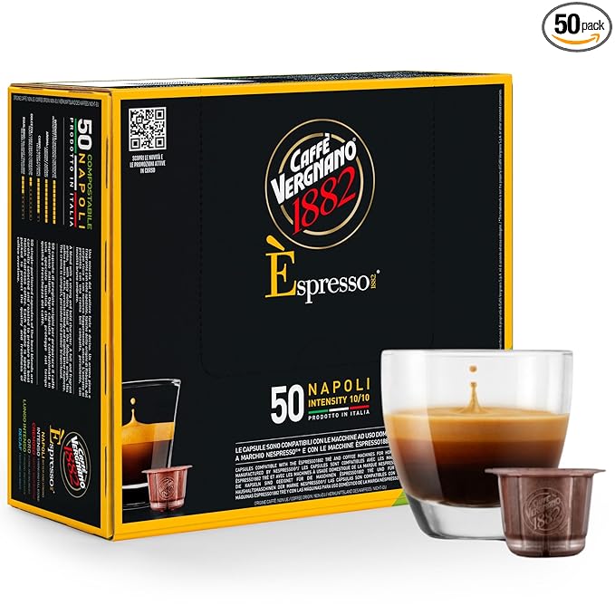 Caffe' Vergnano 1882 Medium Roast Espresso Original Line Machine Compatible Capsules