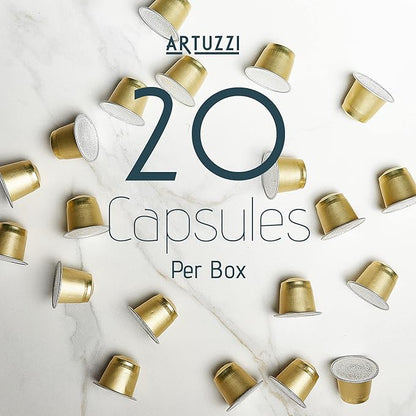 Artuzzi 120ct Compatible Nespresso Coffee Pods For Nespresso Original Machines | Espresso Ristretto Lungo Coffee Capsules | Espresso Variety Pack I Aluminum & Recyclable