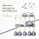 Load image into Gallery viewer, Spode Blue Italian Teapot with Infuser - 40 oz Countryside-Inspired Ceramic Teaware for Afternoon Tea, Earthenware Brunch Tableware, Vintage-Inspired Tea Party Hosting