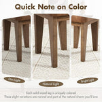 Load image into Gallery viewer, Mid-Century Modern Walnut Dining Chairs Set of 2, Vintage Brown Leather Wooden Kitchen Chairs, Retro Upholstered PU Cushioned Seat with Curved Backrest, Armless Accent Side Chair for Bedroom