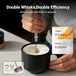 Load image into Gallery viewer, InstaWhisk Milk Frother with Variable Speed, Rechargeable Coffee Frother Wand with Detachable Double Whisk, Drink Mixer Handheld Electric Stirrer for Latte, Cappuccino, Matcha, Almond Milk, Protein