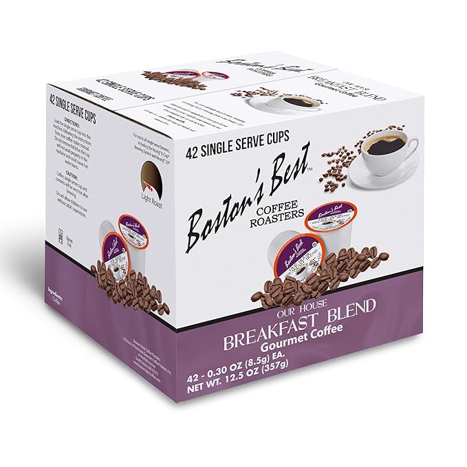 Boston’s Best - Smooth Light-Roast Breakfast Blend, Delicious Gourmet Coffee Compatible with Keurig Coffee Maker, 1 Count (42 Single Serve Cups)
