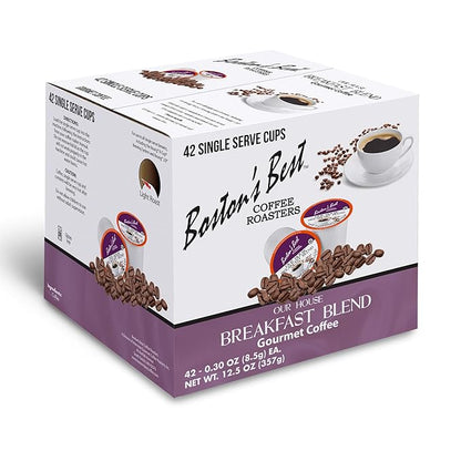 Boston’s Best - Smooth Light-Roast Breakfast Blend, Delicious Gourmet Coffee Compatible with Keurig Coffee Maker, 1 Count (42 Single Serve Cups)