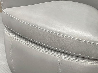 Parker Living Barolo - Steamboat Ice 100% Italian Leather Swivel Club Chair