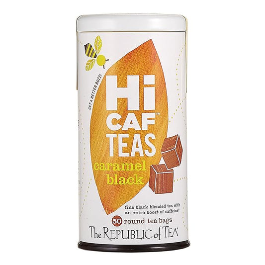 The Republic of Tea — HiCAF Caramel Black Tea, 50 Tea Bags, High in Caffeine