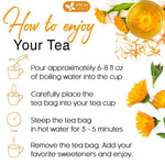 Load image into Gallery viewer, FreshDrinkUS, Premium 135 Calendula Tea Bags, 100% Natural and Pure Calendula Flowers, Eco-conscious Tea Bags. Herbal Tea. No Sugar, No Caffeine, No Gluten, Vegan.