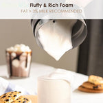 Load image into Gallery viewer, BioloMix Electric Milk Frother 4 in 1 Automatic Hot and Cold Milk Frother Warmer for Milk Latte Foam Maker Hot Chocolates Cappuccino (Black)