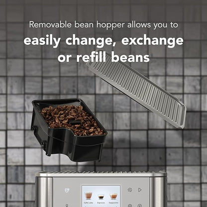 KitchenAid Fully Automatic Espresso Machine KF7 with Milk Attachment, KES8557SX, Stainless Steel