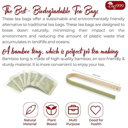 TOG999, Upgraded Pressure Balance Herbal Tea - 80 Tea Bags | Heart Functional Tea | Blend of 9 Natural Herbs | Caffeine-Free, Sugar-Free, Vegan-Friendly