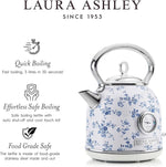Load image into Gallery viewer, Laura Ashley Stainless Steel Electric Kettle 1.7 Liter - 1500W Rapid Boil Electric Kettles for Boiling Water - Electric Tea Kettles Automatic Shut Off - Overheat &amp; Boil Dry Protection Cordless Kettle