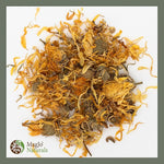 Load image into Gallery viewer, MagJo Naturals, Calendula Flower (1 Pound Bag) whole dried calendula flowers and petals, Calendula officinalis, loose leaf tea, marigold flowers, loose leaf teas, cocktail bombs, Raw