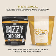 Bizzy Organic Cold Brew Coffee | Light & Bright Blend | Coarse Ground Coffee | Light Roast | Micro Sifted | Specialty Grade | 100% Arabica | Brew Bags | 4 Count | Makes 14 Cups (Pack of 2)